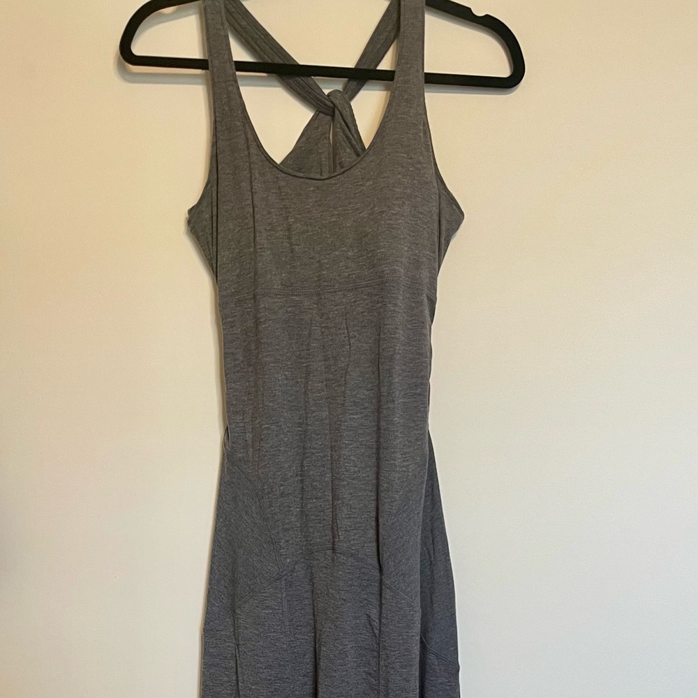 Athleta gray maxi dress - never worn - S